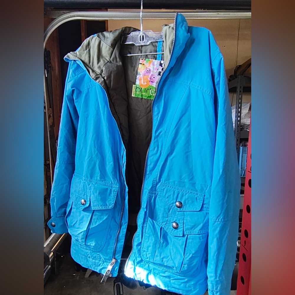 Bright Blue Zip-Up Snow Jacket